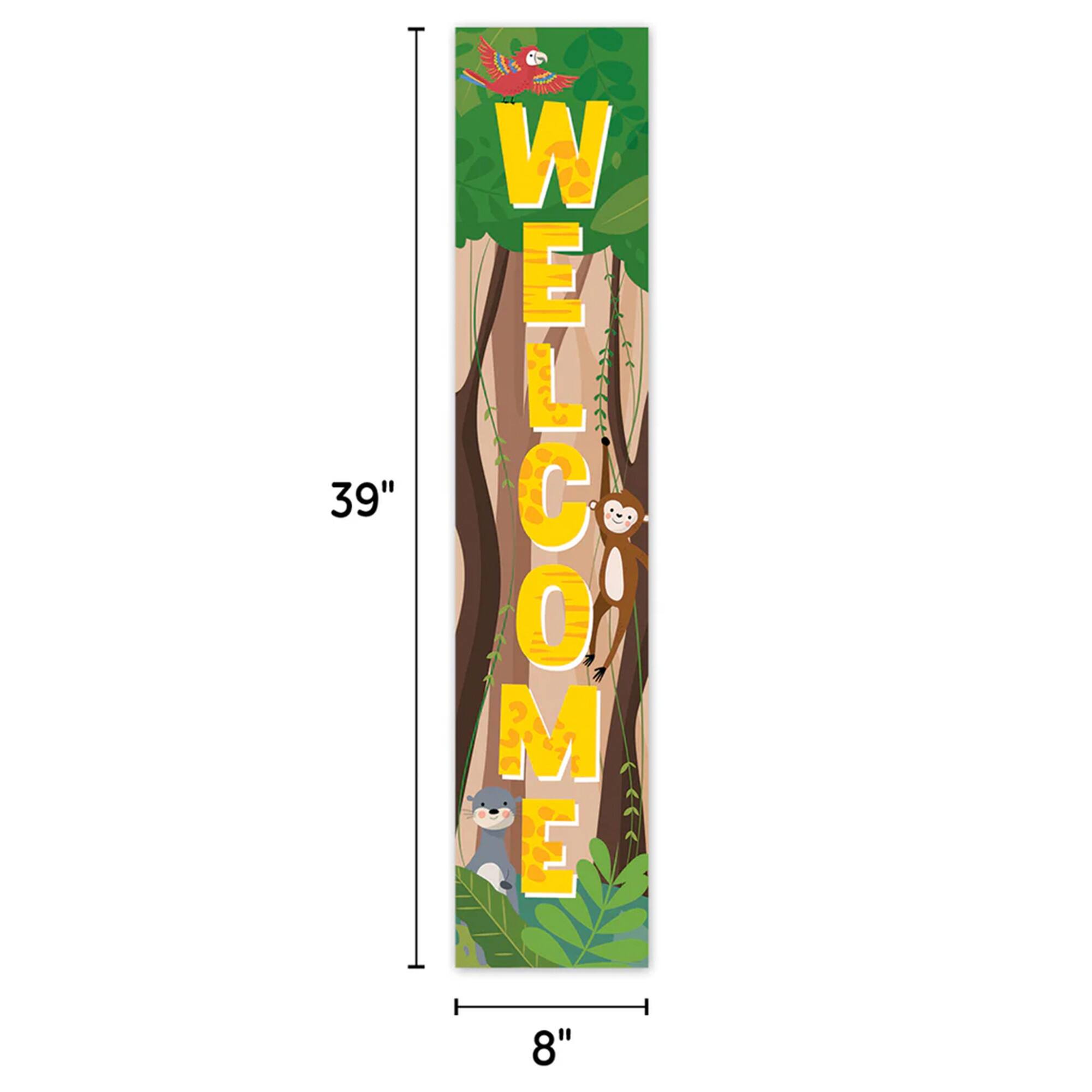 Creative Teaching Press® 8" x 39" Jungle Friends Welcome Banner, Pack of 3